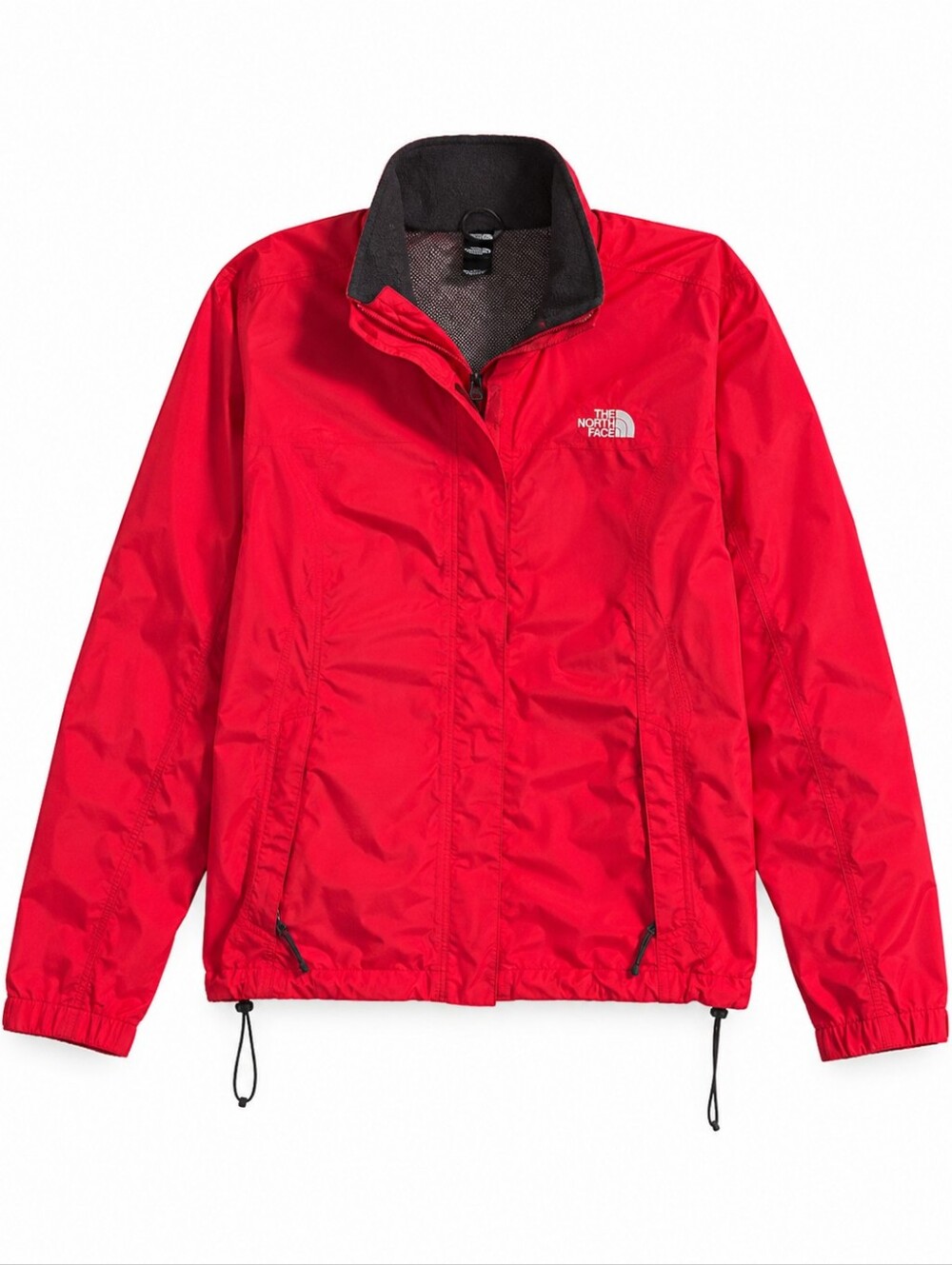 The North Face Women’s Red Lightweight Full Zip Jacket Fleece Collar
